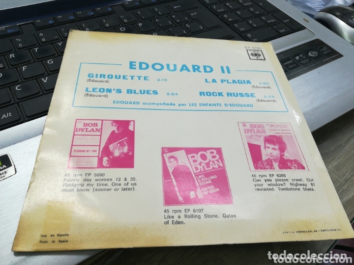 Discos de vinilo: Edouard ep girouette + 3 espa&ntilde;a 1966 - Foto 2
