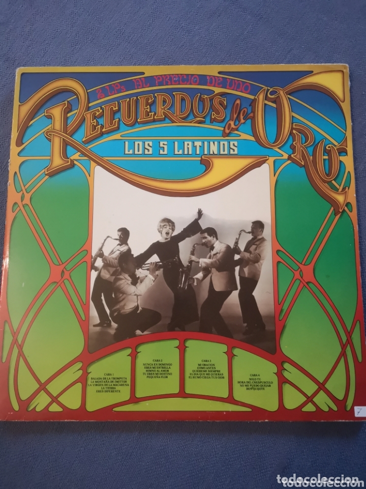 Discos de vinilo: Recuerdos de oro los cinco latinos - Foto 1