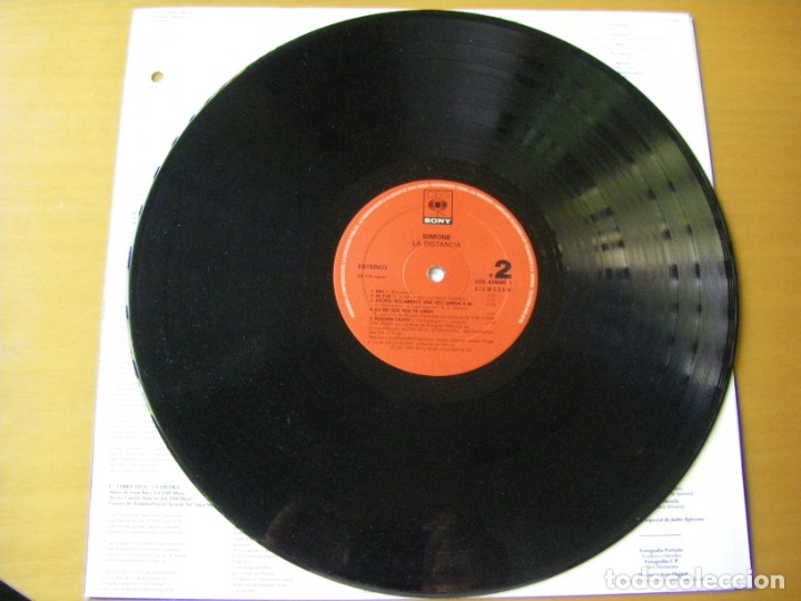 Discos de vinilo: Simone, La Distancia, CBS/Sony-COL 474491 1 - Foto 3