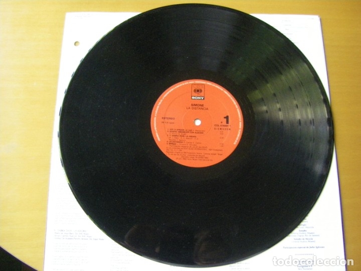 Discos de vinilo: Simone, La Distancia, CBS/Sony-COL 474491 1 - Foto 5