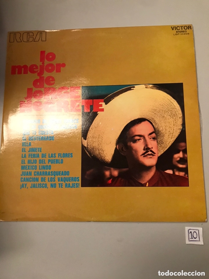 Discos de vinilo: LO MEJOR DE JORGE NEGRETE LP - Foto 1