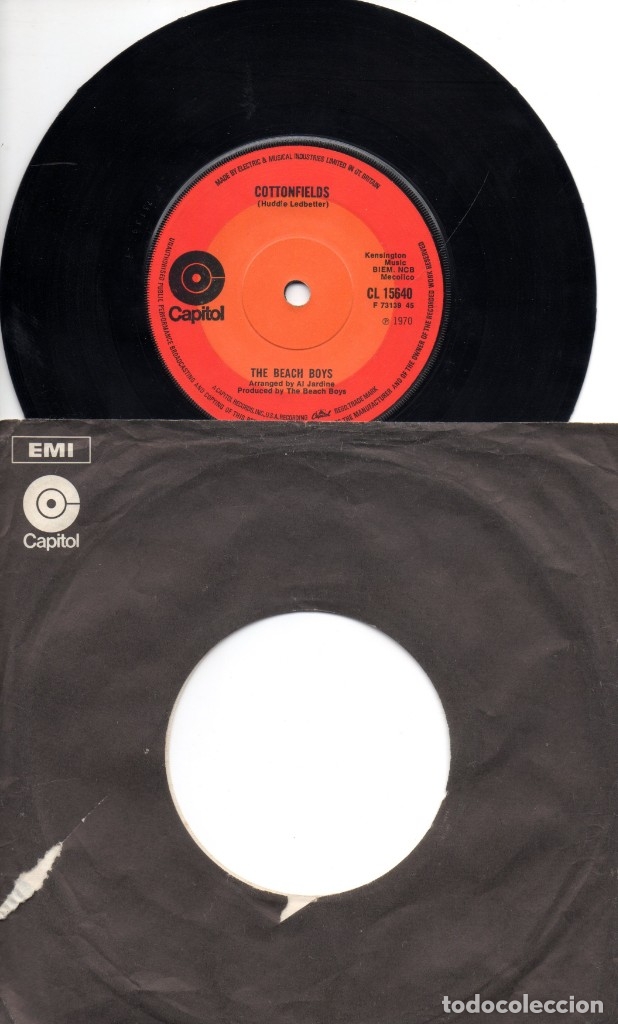 Discos de vinilo: Beach Boys - Cottonfields - The nearest faraway place - Foto 1