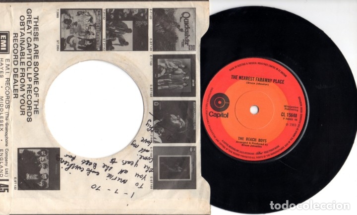 Discos de vinilo: Beach Boys - Cottonfields - The nearest faraway place - Foto 2