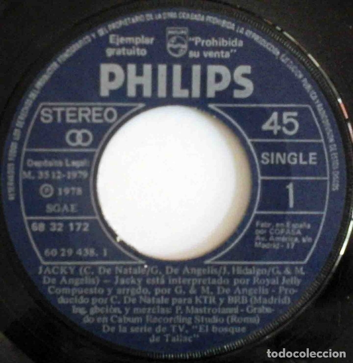 Discos de vinilo: B.S.O. Jacky El bosque de Tallac - Danone / Phillips 1978 - Foto 3