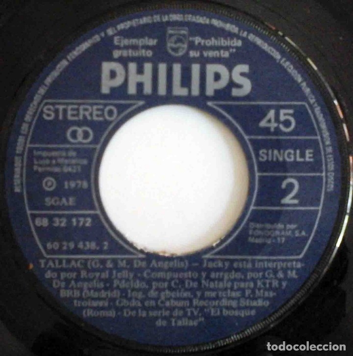 Discos de vinilo: B.S.O. Jacky El bosque de Tallac - Danone / Phillips 1978 - Foto 4