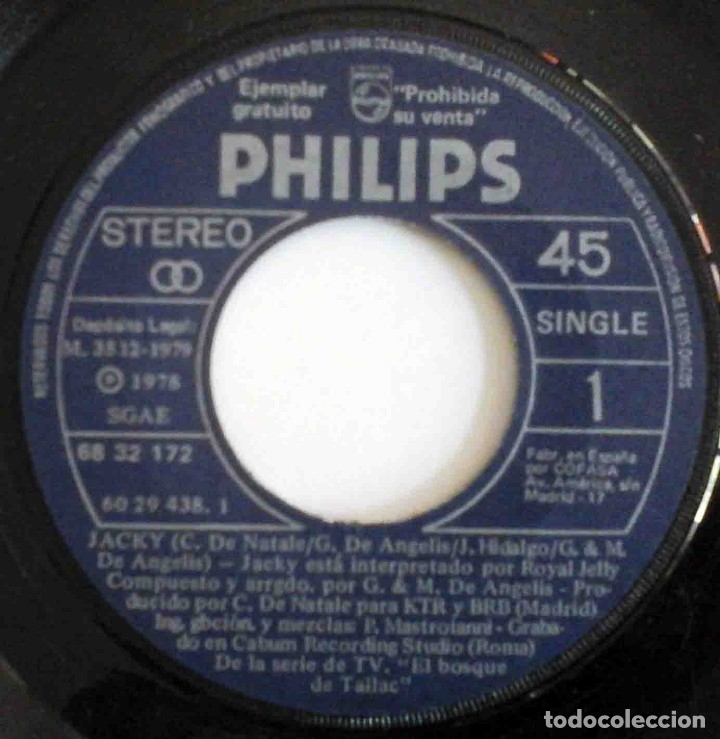 Discos de vinilo: B.S.O. Jacky El bosque de Tallac - Danone / Phillips 1978 - Foto 3