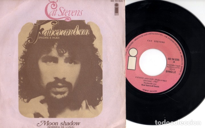 Discos de vinilo: Cat Stevens - Father and son / Moon shadow - Foto 1