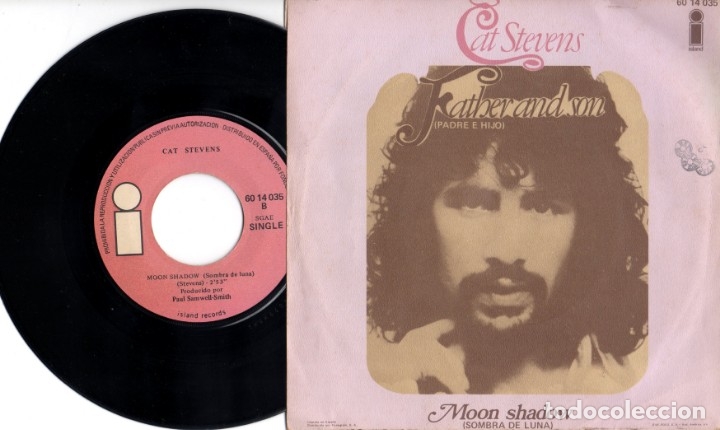 Discos de vinilo: Cat Stevens - Father and son / Moon shadow - Foto 2