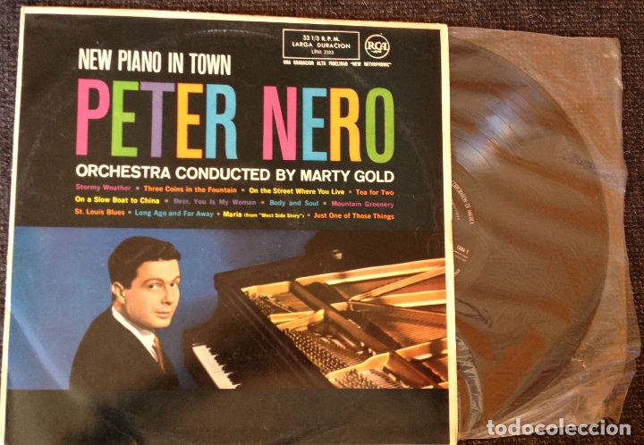 Discos de vinilo: ORCHESTRA CONDUCTED BY MARTY GOLD. - PETER NERO. - Foto 1