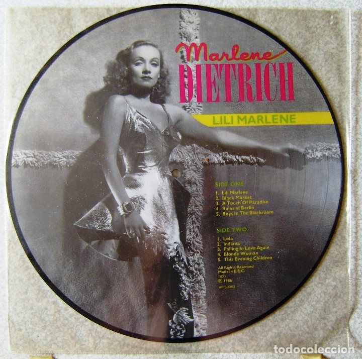 Discos de vinilo: MARLENE DIETRICH.LILI MARLENE..PICTURE - Foto 1