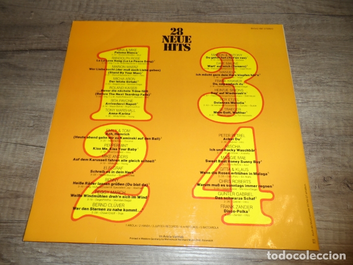 Discos de vinilo: Various &lrm;&ndash; 28 Neue Hits - Foto 3