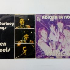 Discos de vinilo: LOTE 2 SINGLES - PAUL MCCARTNEY & WINGS: HELEN WHEELS + GOODNIGHT TONIGHT (1973-1979) - BEATLES. Lote 173966814