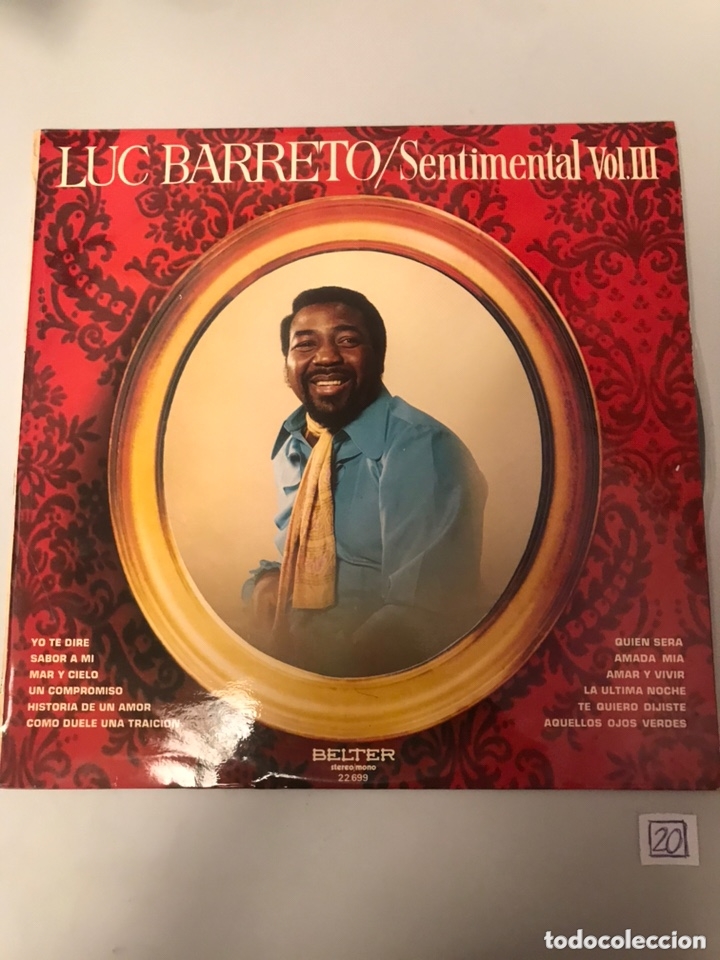 Discos de vinilo: LUC BARRETO -SENTIMENTAL VOLIII - Foto 1