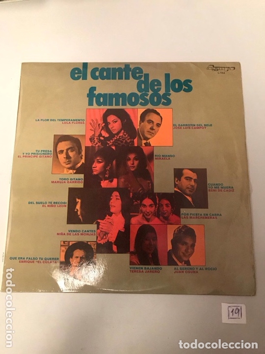 Discos de vinilo: El cante de los famosos - Foto 1