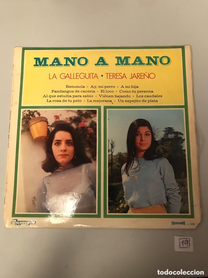 Discos de vinilo: Mano a mano - Foto 1
