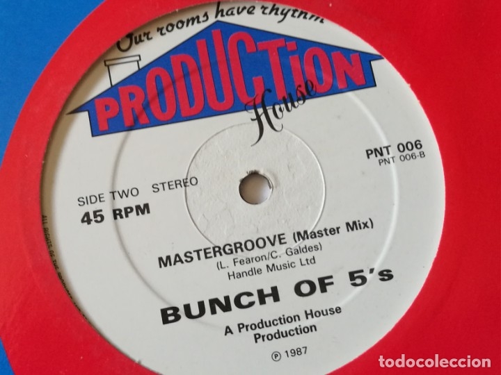 Discos de vinilo: Bunch Of 5s - Mastergroove - 1987 - Foto 2