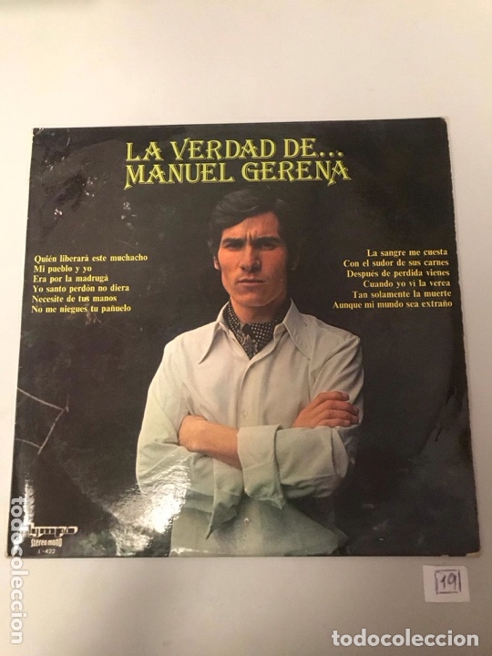 Discos de vinilo: La verdad de Manuel gerena - Foto 1