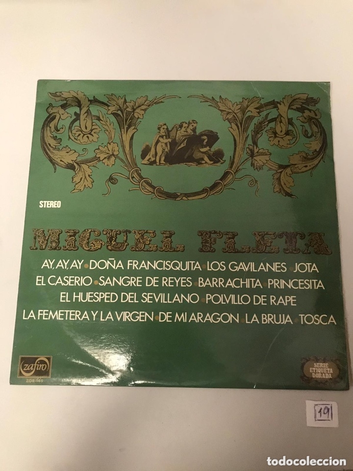 Discos de vinilo: Miguel fleta - Foto 1
