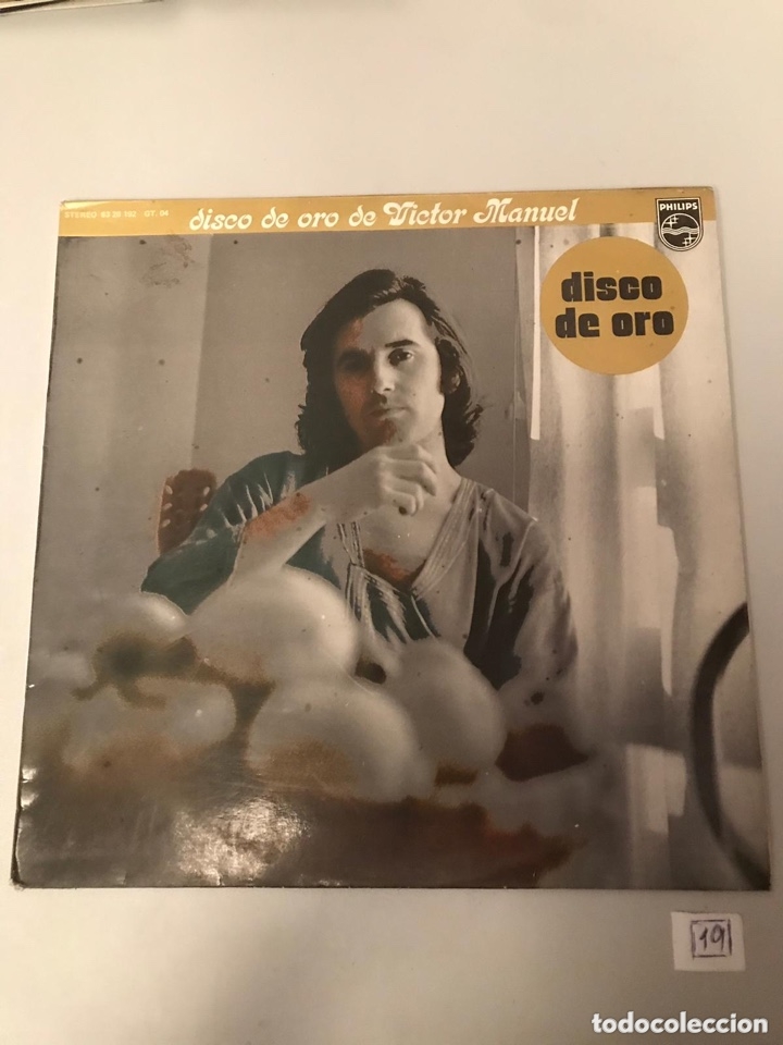 Discos de vinilo: V&iacute;ctor Manuel disco de oro - Foto 1