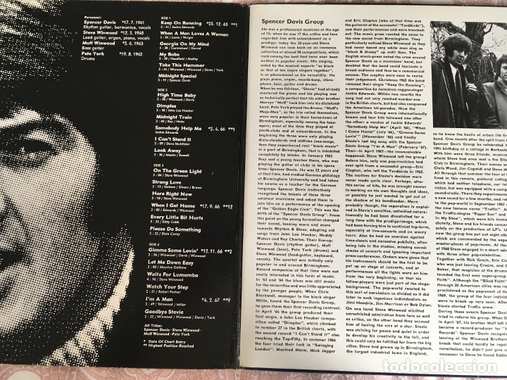 Discos de vinilo: LP DOBLE-SPENCERS DAVIS GROUP-POP CHRONIK - Foto 2