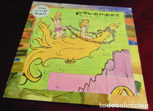 Discos de vinilo: Pavement&lrm;&ndash; Give It A Day + 3 - EP BIG CAT 1996 - Foto 1