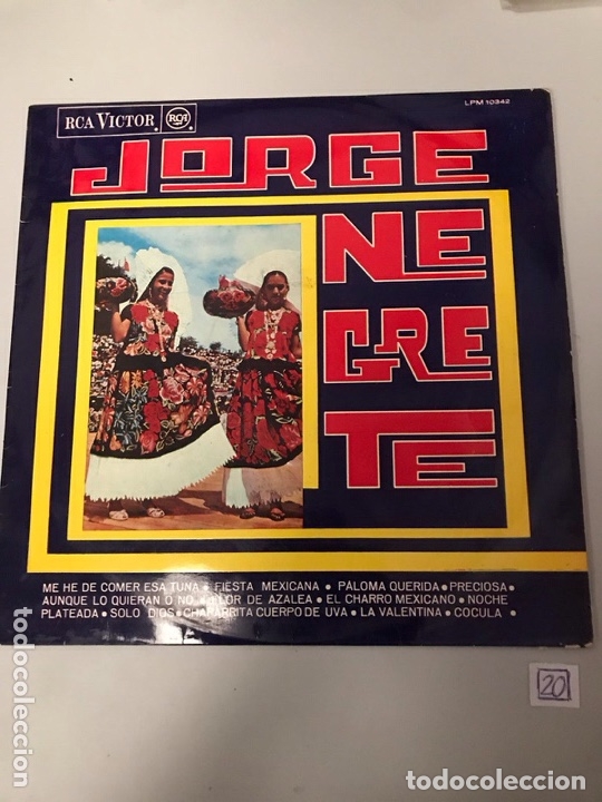 Discos de vinilo: Jorge negrete - Foto 1