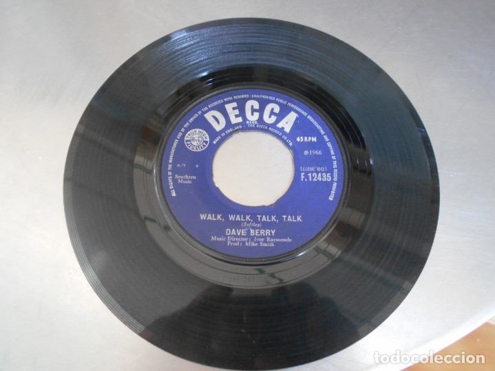 Discos de vinilo: DAVE BERRY-SINGLE MAMA-ENGLAND 1966 - Foto 2