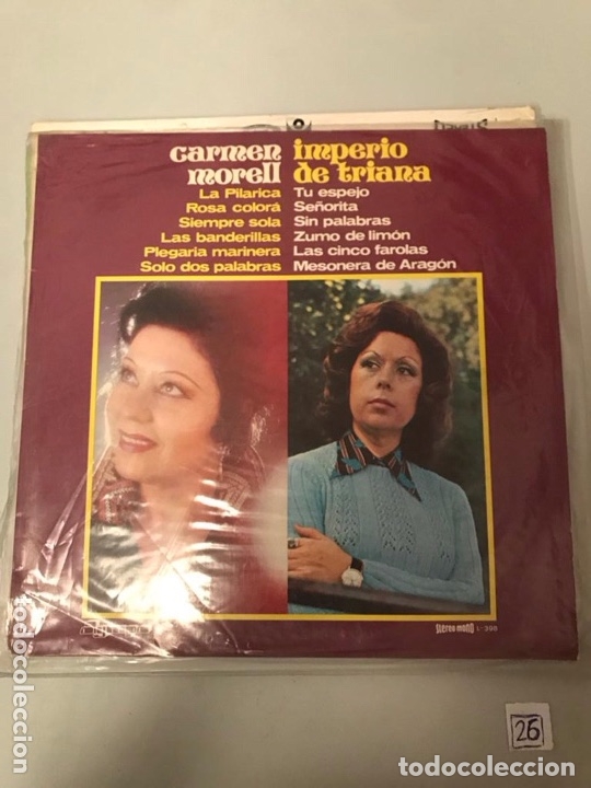 Discos de vinilo: Carmen morell y imperio de Triana - Foto 1