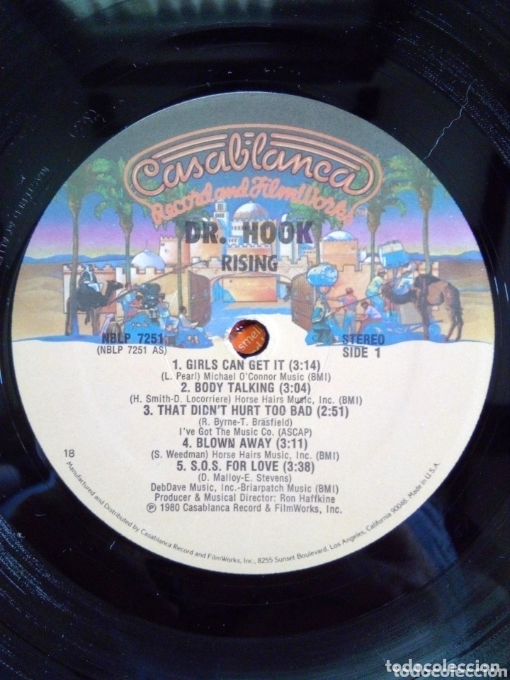 Discos de vinilo: Dr. Hook - Rising, Bmi, 1980. USA. - Foto 4