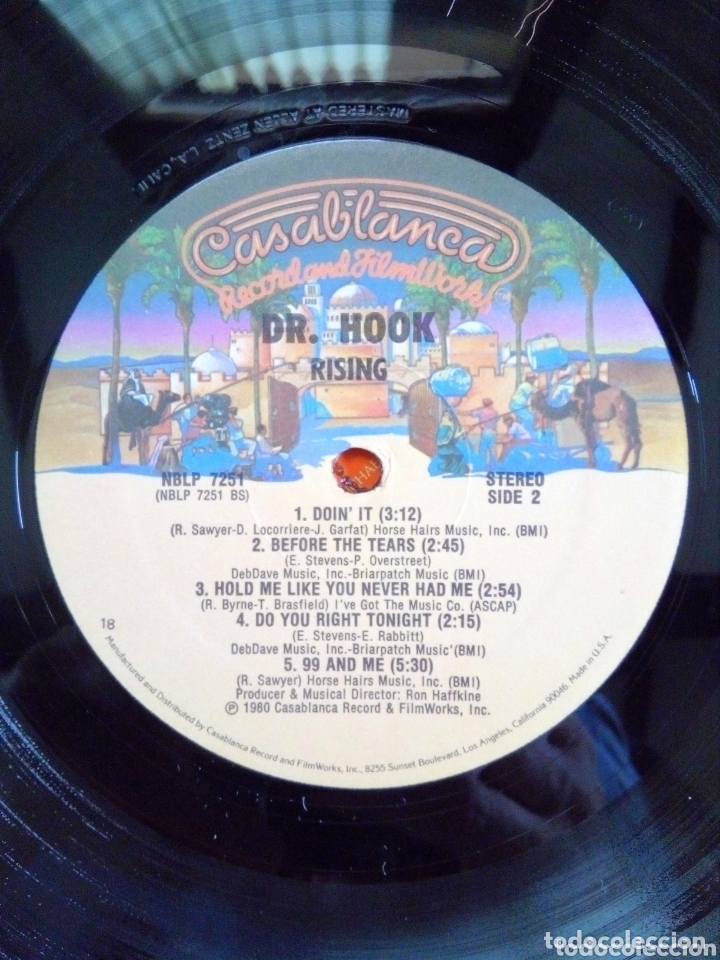 Discos de vinilo: Dr. Hook - Rising, Bmi, 1980. USA. - Foto 5