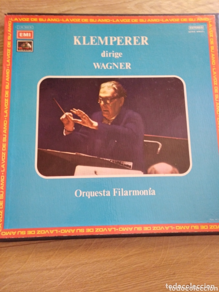 Discos de vinilo: CAJA DE 3 LPS + LIBRETO DE KLEMPERER DIRIGE WAGNER - Foto 1
