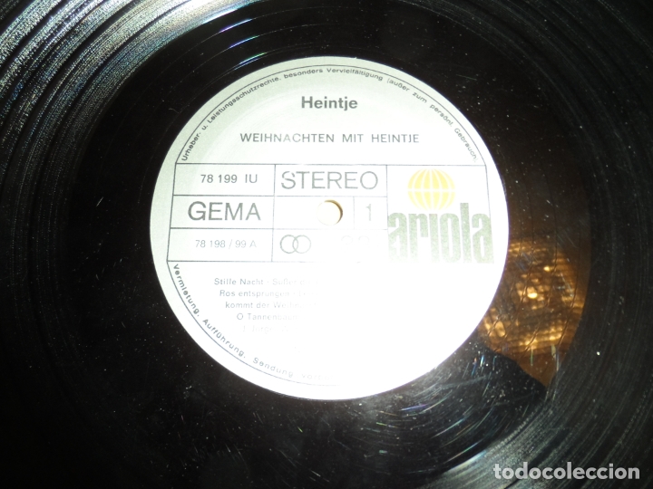Discos de vinilo: HEINTJE - WEIHNACTEN MIT HEINTJE - Foto 3