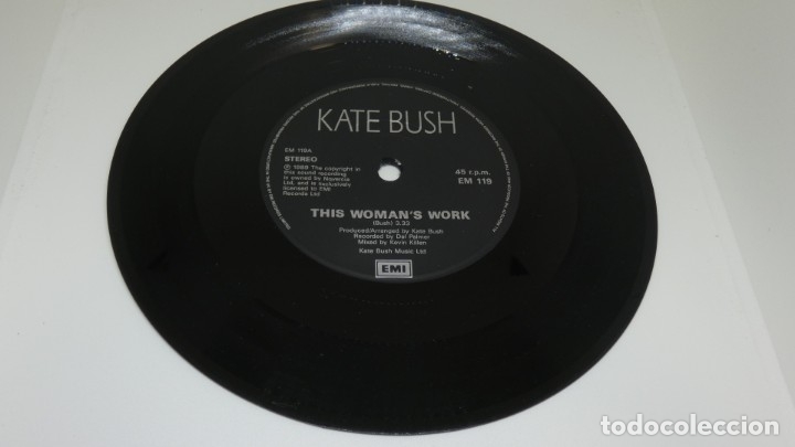 Discos de vinilo: DISCO SINGLE KATE BUSH . THIS WOMANS WORK - Foto 4