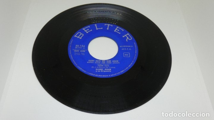 Discos de vinilo: DISCO SINGLE VINILO HAPPY DAYS HERE AGAIN . - Foto 3