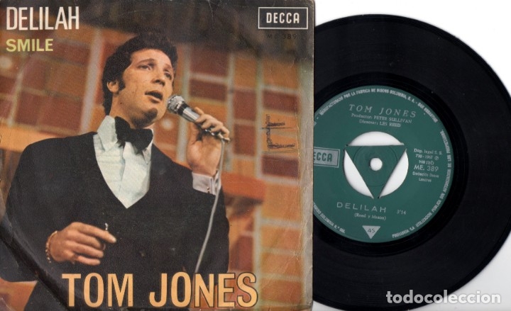 Discos de vinilo: Tom Jones: Delilah / Smile - Foto 1