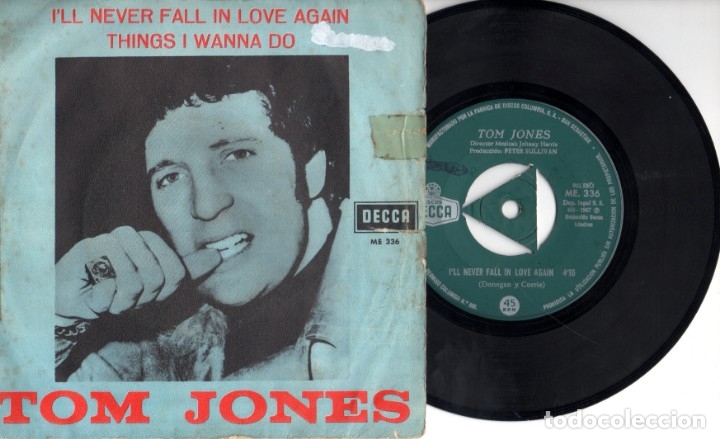 Tom Jones I Ll Never Fall In Love Again Thin Buy Vinyl