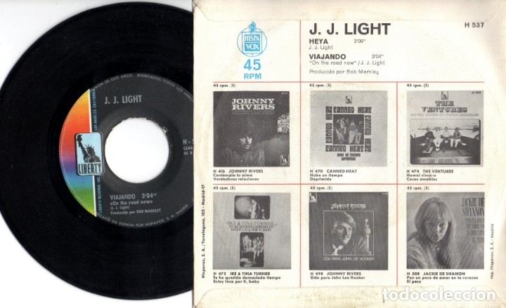 Discos de vinilo: J. J. Light: Heya - On the road now - Foto 2