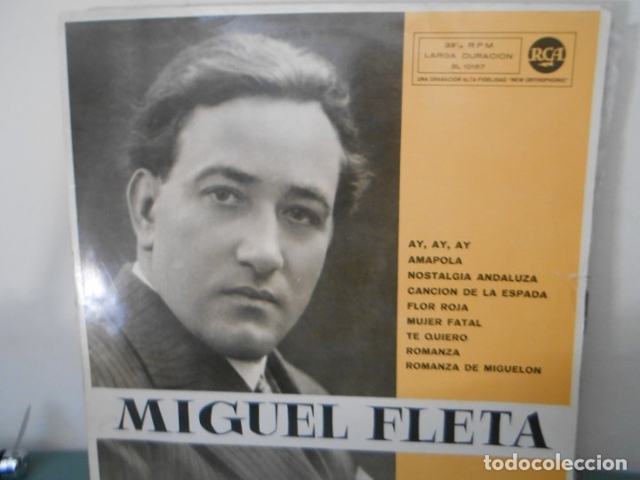 Discos de vinilo: MIGUEL FLETA - Foto 1