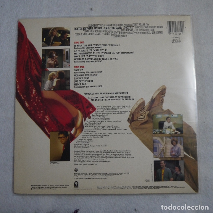 Discos de vinilo: BSO TOOTSIE - LP 1982 GERMANY - Foto 2
