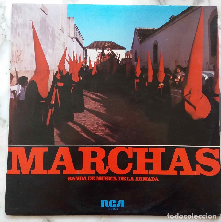 Discos de vinil: MARCHAS, BANDA DE M&Uacute;SICA DE LA ARMADA. LP