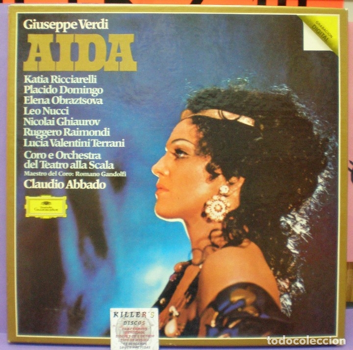 Discos de vinilo: Verdi - Aida - Abbado / Domingo - 3LPs - Foto 1
