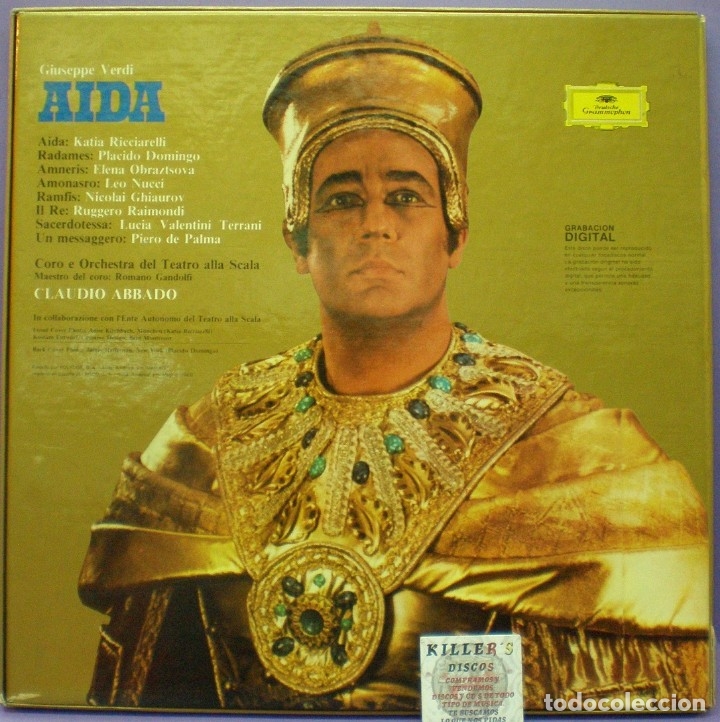 Discos de vinilo: Verdi - Aida - Abbado / Domingo - 3LPs - Foto 2