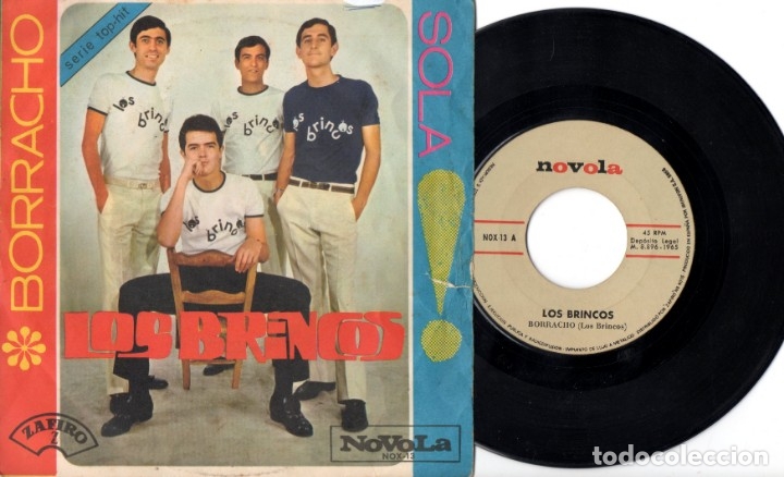 Discos de vinilo: Los Brincos: Borracho - Sola - Foto 1