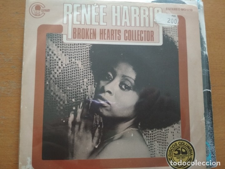 Discos de vinilo: RENEE HARRIS BROKEN HEARTS COLLECTOR SINGLE - Foto 1