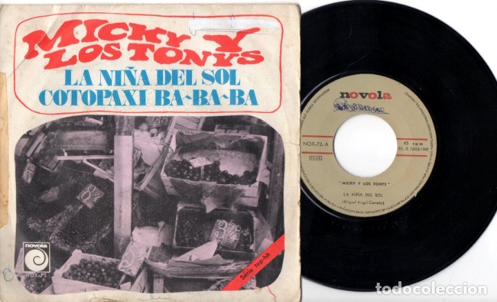 Discos de vinilo: Micky y los Tonys: La ni&ntilde;a del sol - Cotopaxi ba-ba-ba - Foto 1