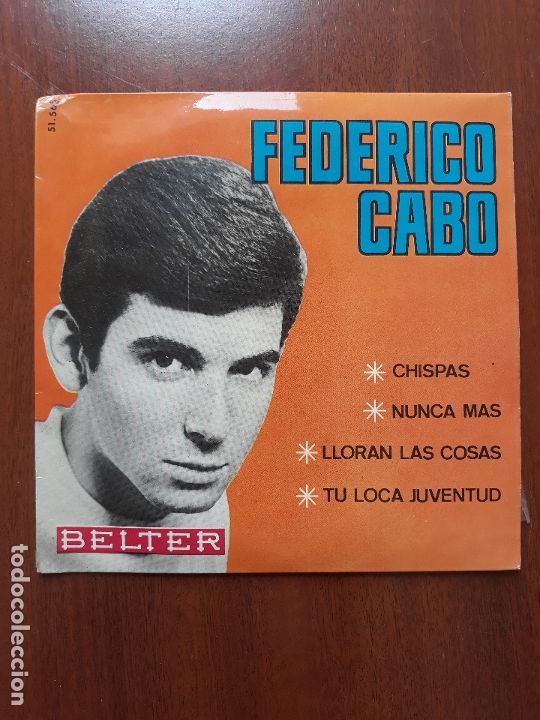Discos de vinilo: Federico Cabo- chispas +3- el belter 1965 - Foto 1