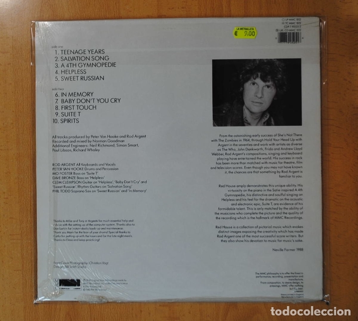 Discos de vinilo: ROD ARGENT - RED HOUSE - LP - Foto 2