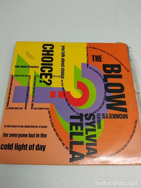 Discos de vinilo: The Blow Monkeys Featuring Sylvia Tella &lrm;&ndash; Choice? - Foto 1