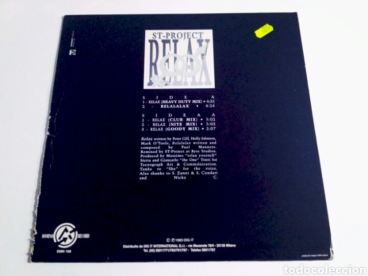 Discos de vinilo: ST-Project - Relax - Foto 2