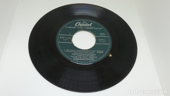 Discos de vinilo: DISCO SINGLE VINILO TENNESSEE . ERNIE FORD . 16 TONS - Foto 3